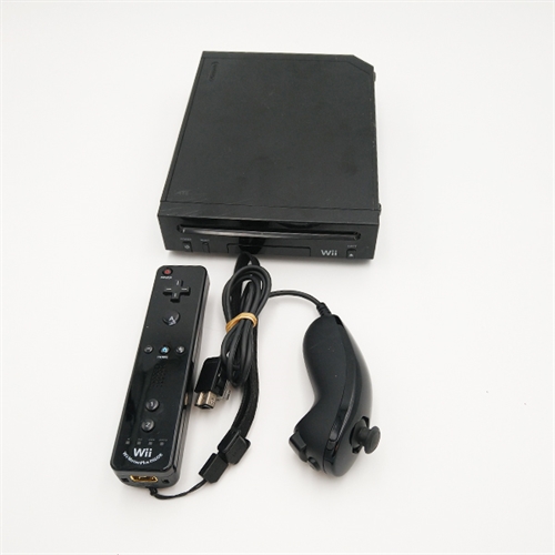 Nintendo Wii Konsol - Sort - RVL-101 - SNR KEH705987330 (C Grade) (Genbrug)